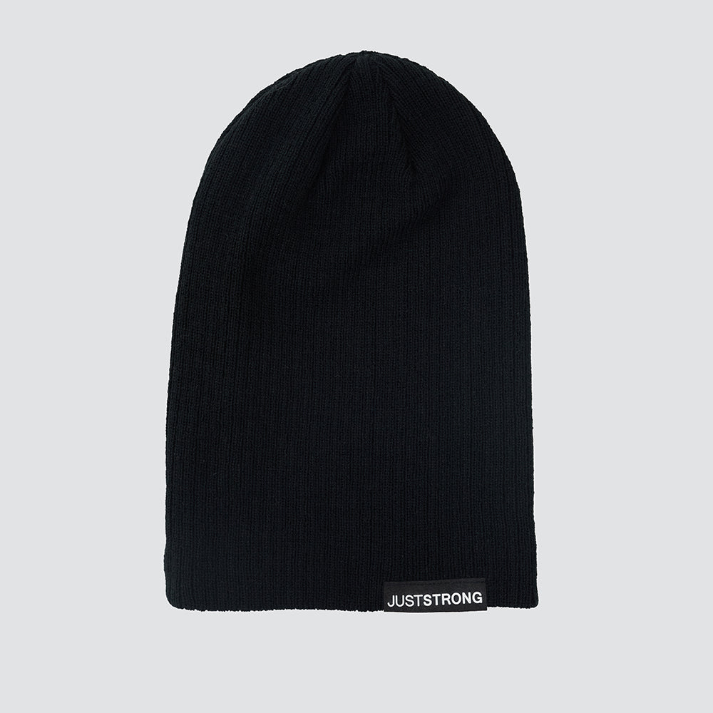Jet Black Slouch Beanie