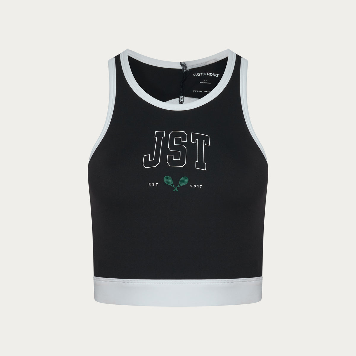 Ace Cropped Vest - Black/White