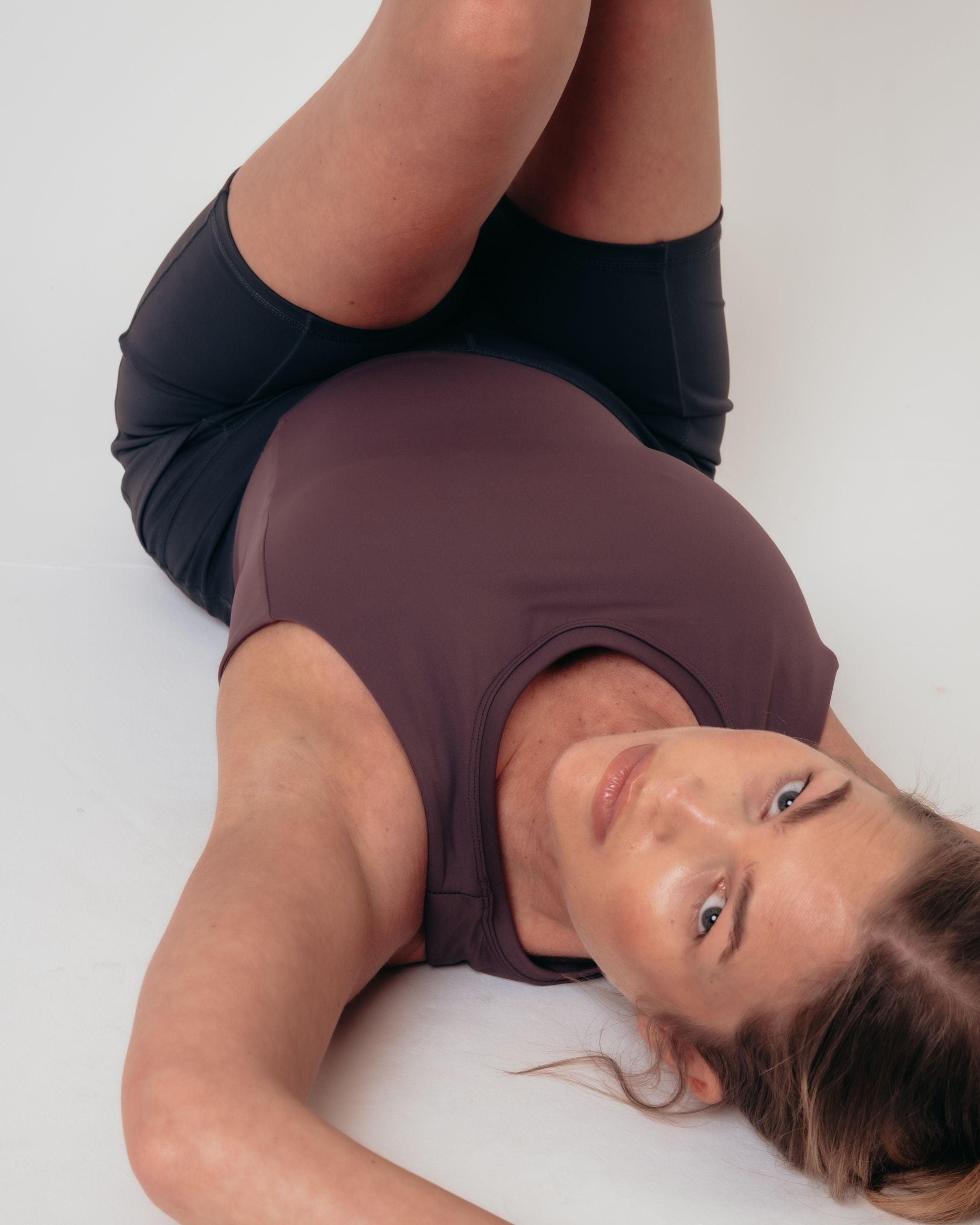 Training Crop Tank - Burgundy