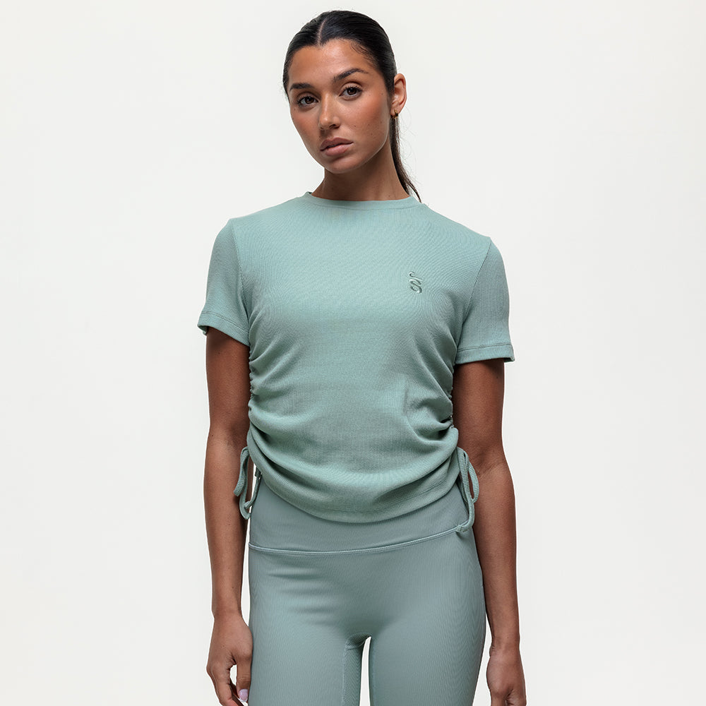 Shanti Ruched Tee - Seamoss