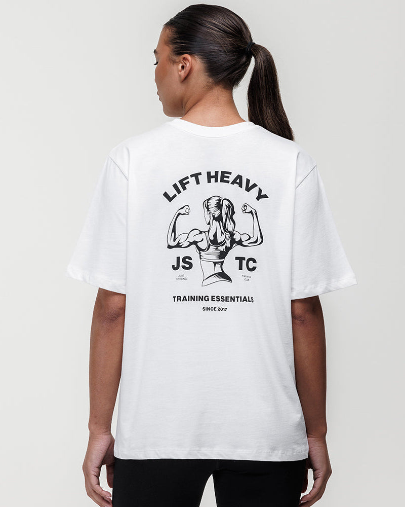 Motion Boyfriend Lift Heavy Graphic Tee - Off White
