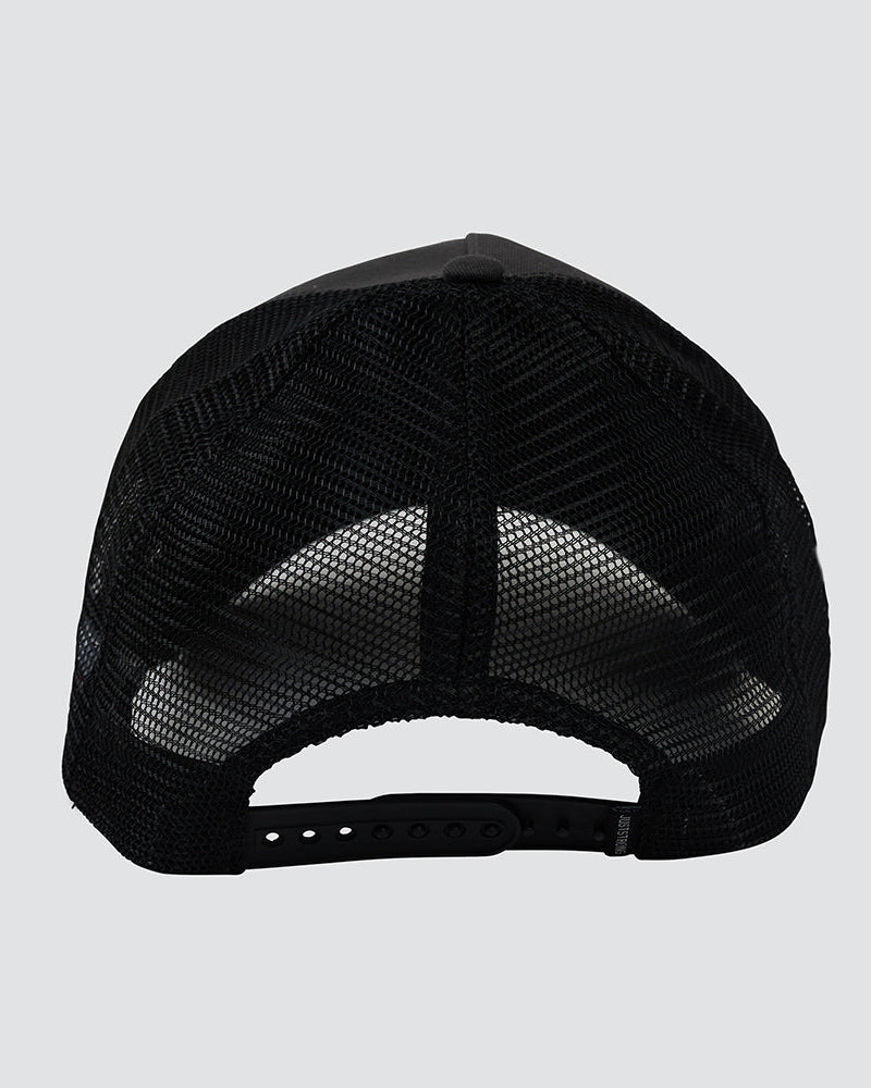 Washed Black Trucker Cap