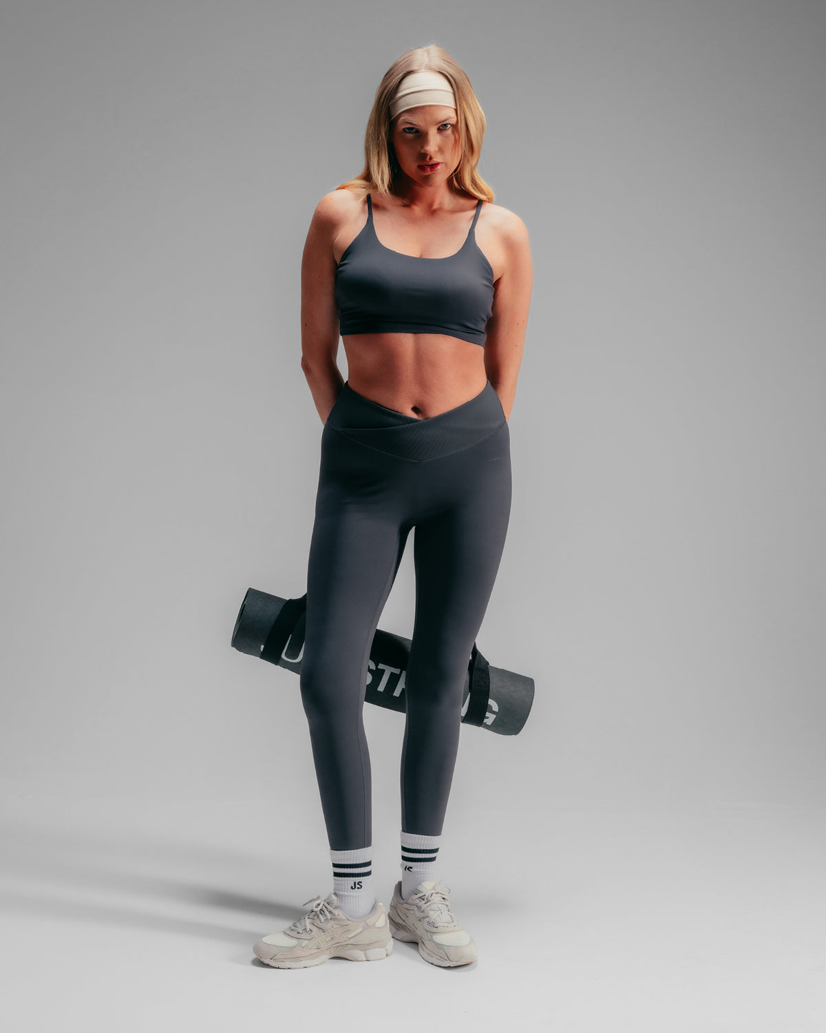 Strappy Tank Bra - Washed Black