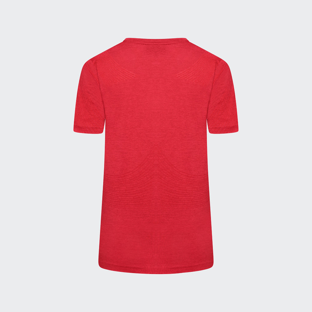 Laser Seamless Workout Tee - Ruby Red