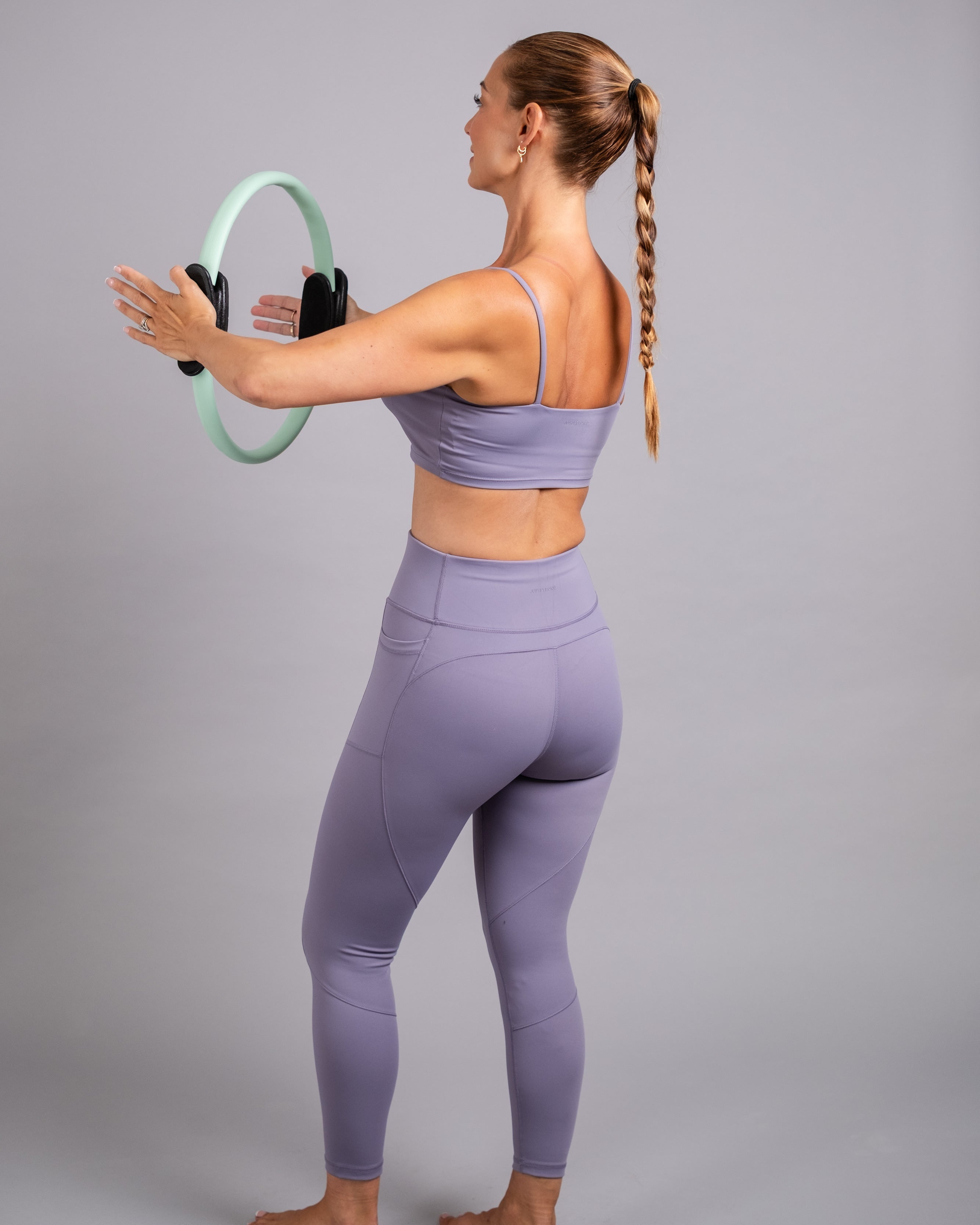 Strappy Tank Bra - Purple Ash