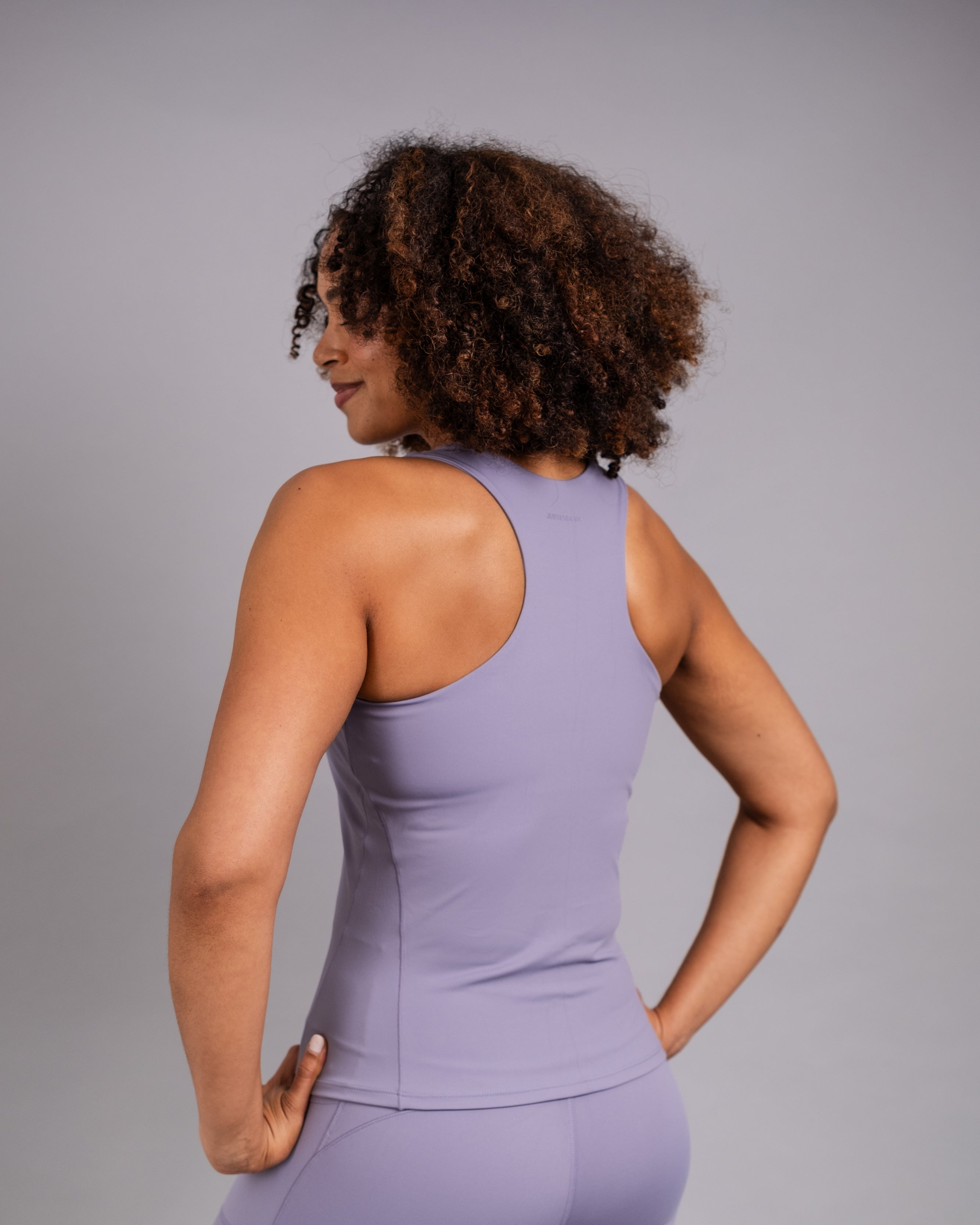 Racer Back Tank - Purple Ash