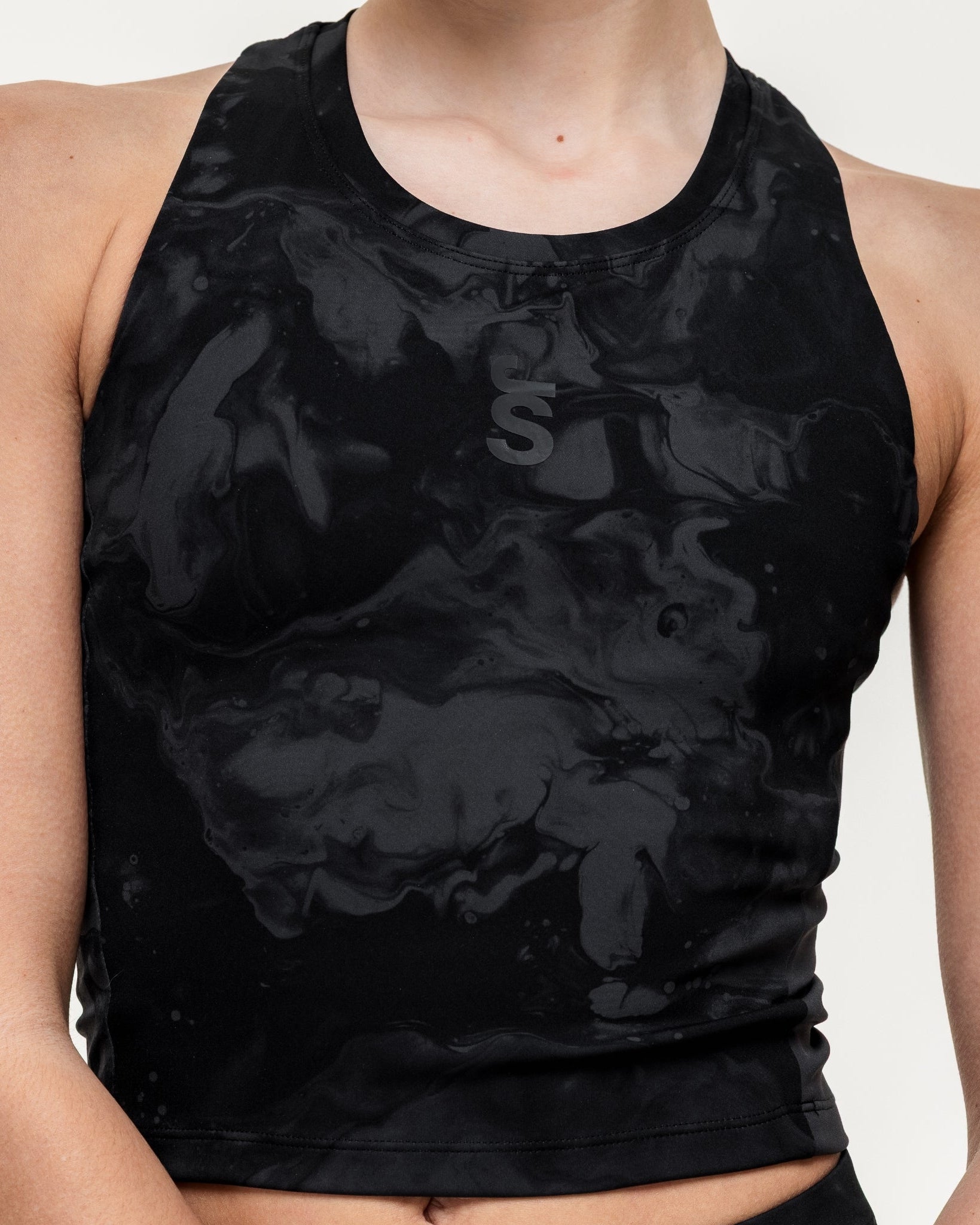 Training Crop Tank - Slate Marble