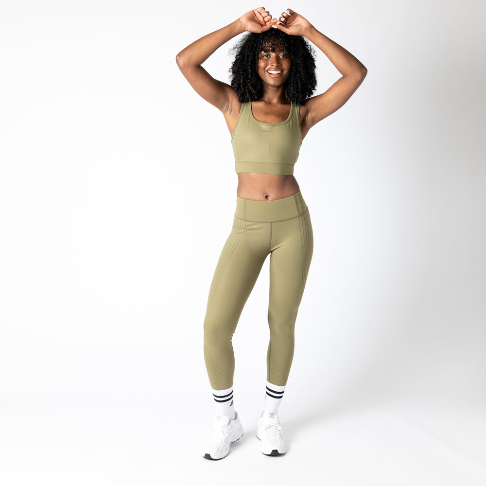 Agility Workout Bra - Military Green