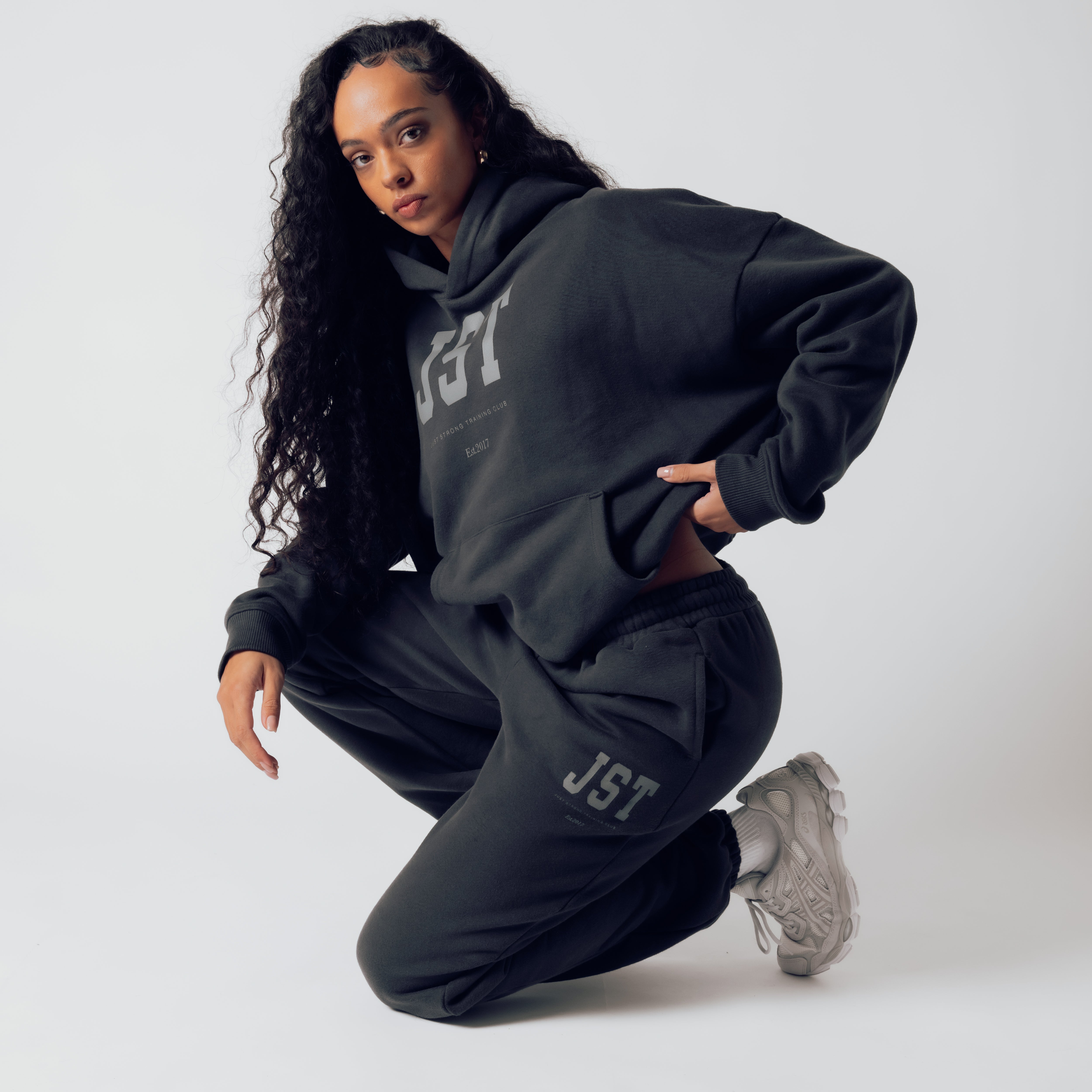 Training Club Oversized Hoodie - Washed Black