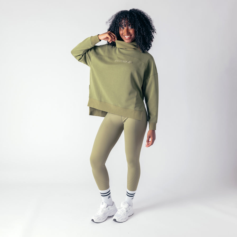 Luxe Essence Turtleneck - Military Green