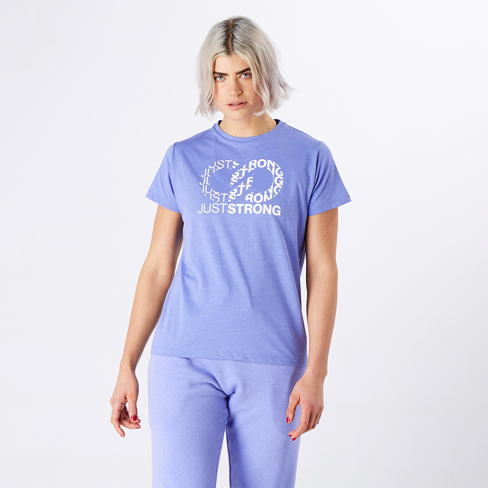 Blue Iris Marl Logo Graphic Tee