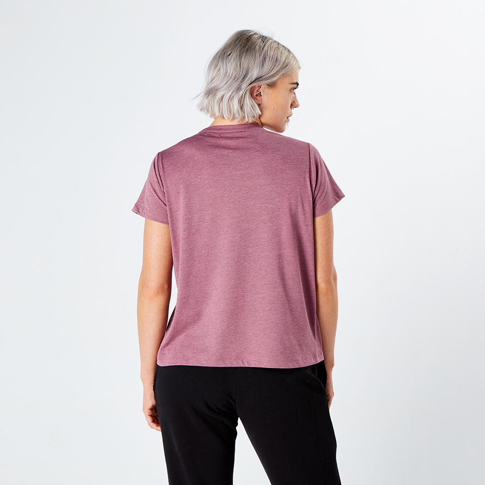 Damson Marl Fade Graphic Tee